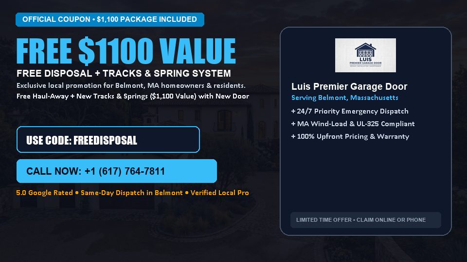 Luis Premier Garage Door FREE Haul-Away & Heavy-Duty Tracks with New Door